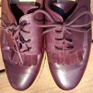 Clark's Somerset Maroon Lace-up Loafers